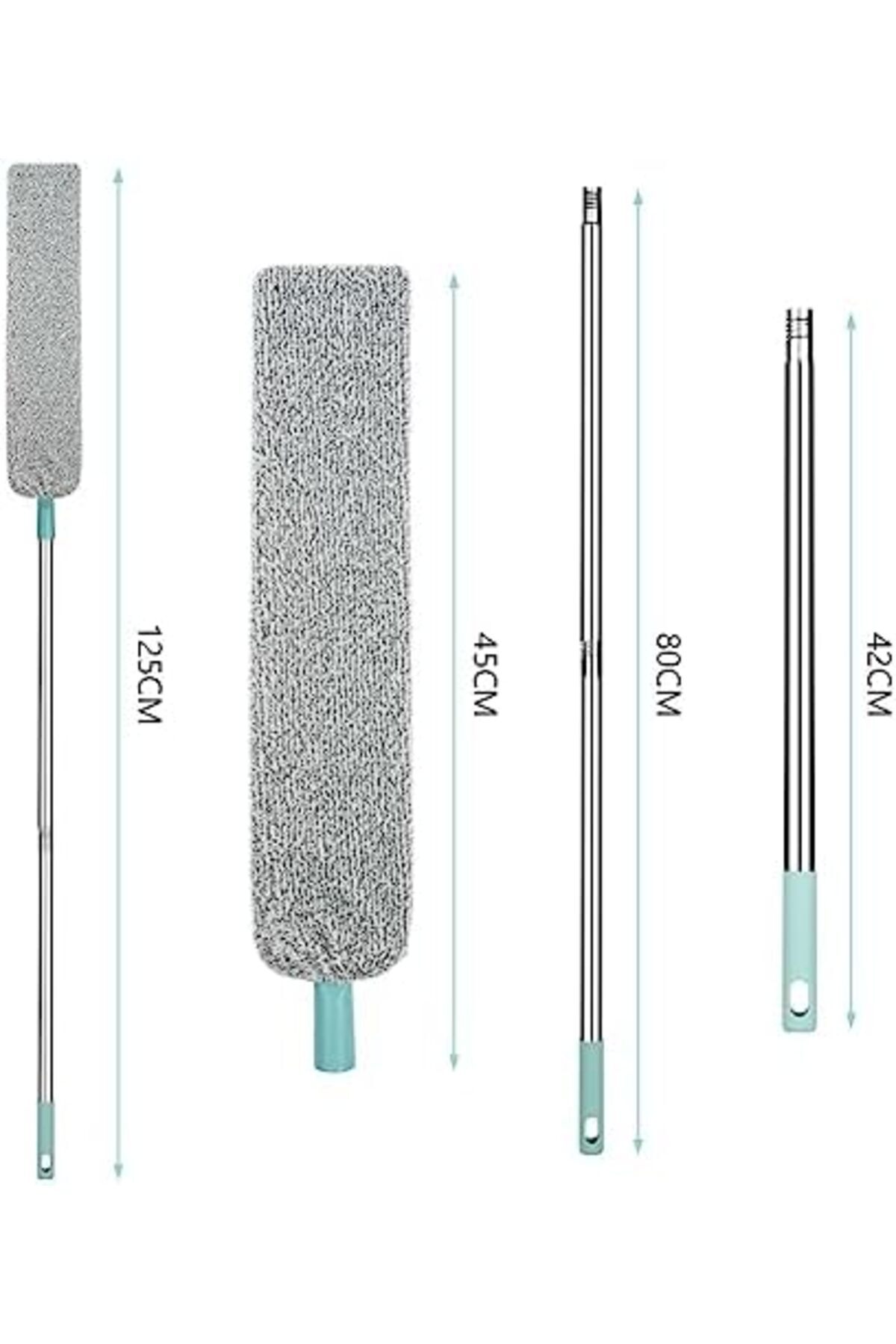 BRF NwoTeknoloji Boşluk Temizleme Silgisi, Uzun Saplı Yeniden Kullanılabilir Toz Temizleyici, Esnek Tele