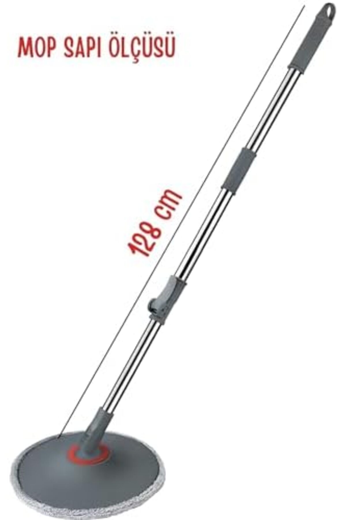 BRF NwoTeknoloji Temiz ile Kirli Suyu Ayıran Otomatik Temizlik Microfiber Döner Başlıklı Mop Seti 12053