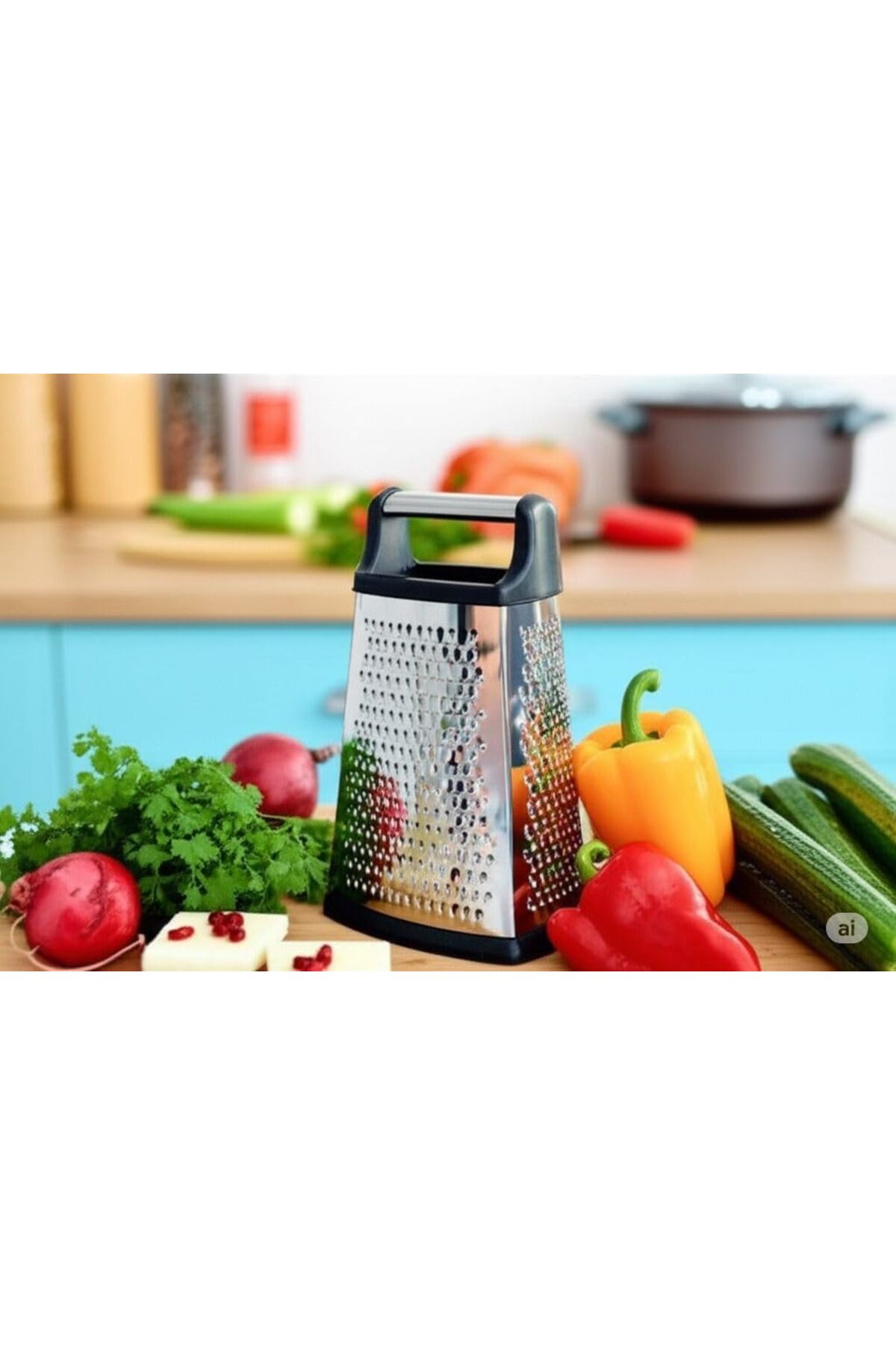 BRF bezless PAÇİ Steel Serisi Paslanmaz Büyük Boy Çelik Rende 1027645