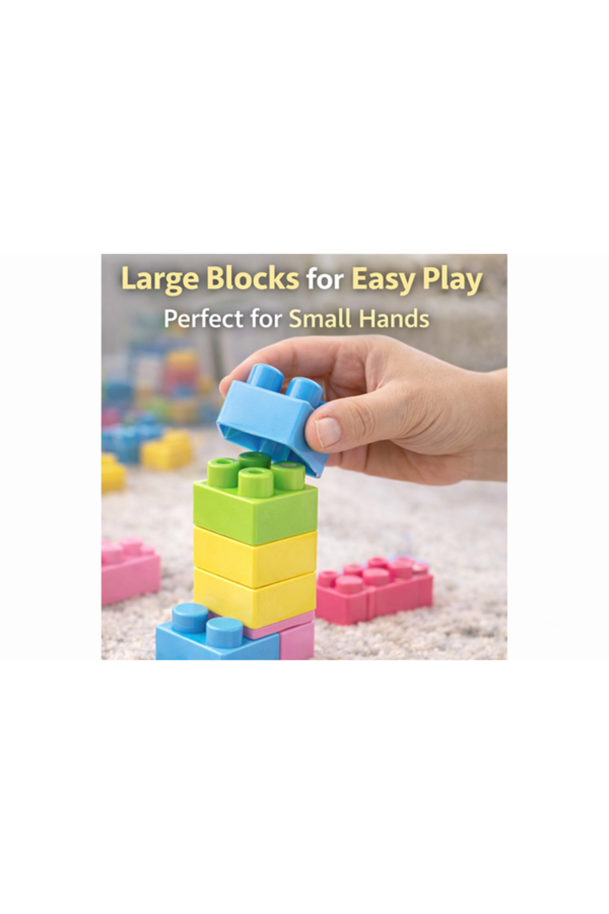 ست اسباب‌بازی ساخت‌وساز بلوک‌های چوبی کودکان همراه با کیف نگهداری