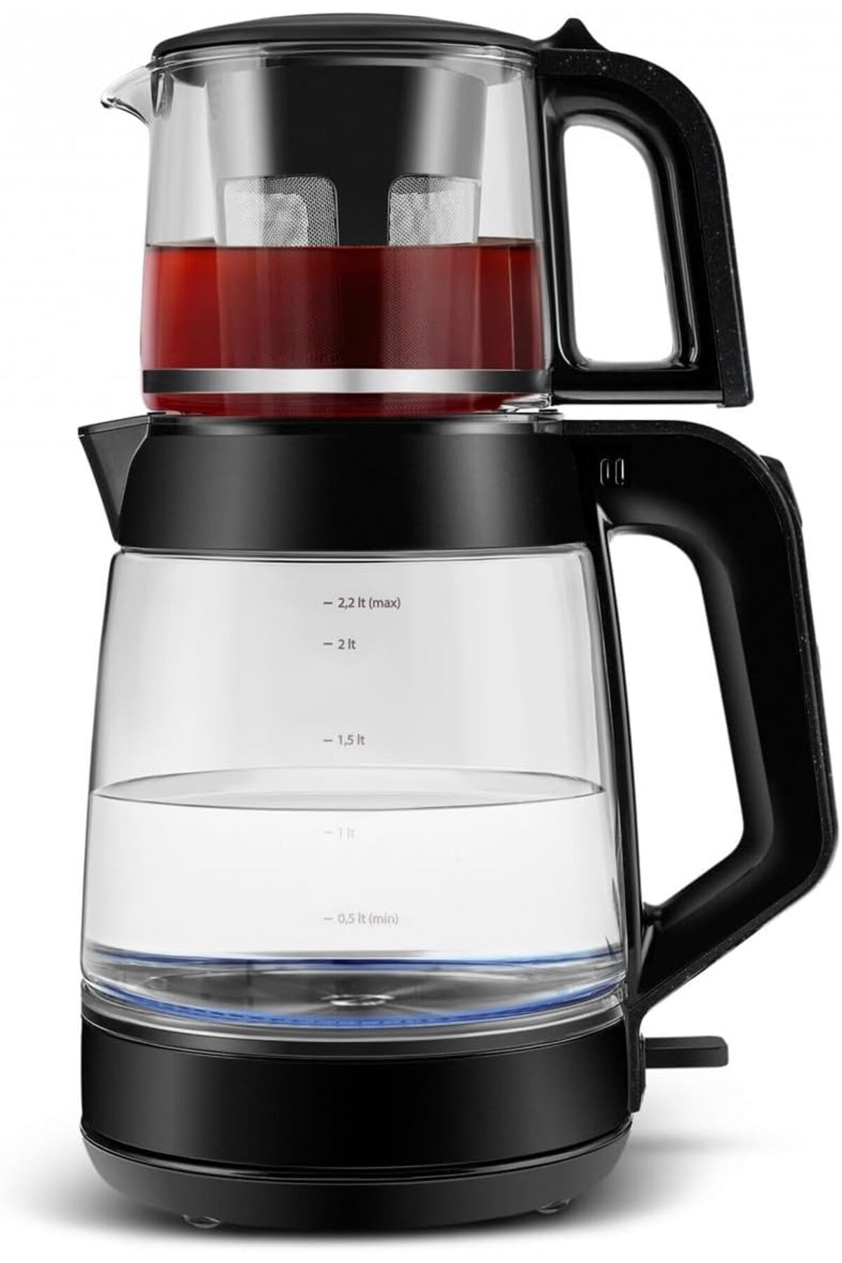 BRF NwoTeknoloji Glass Tea XL 2 in 1 Cam Çay Makinesi Shiny 1205362