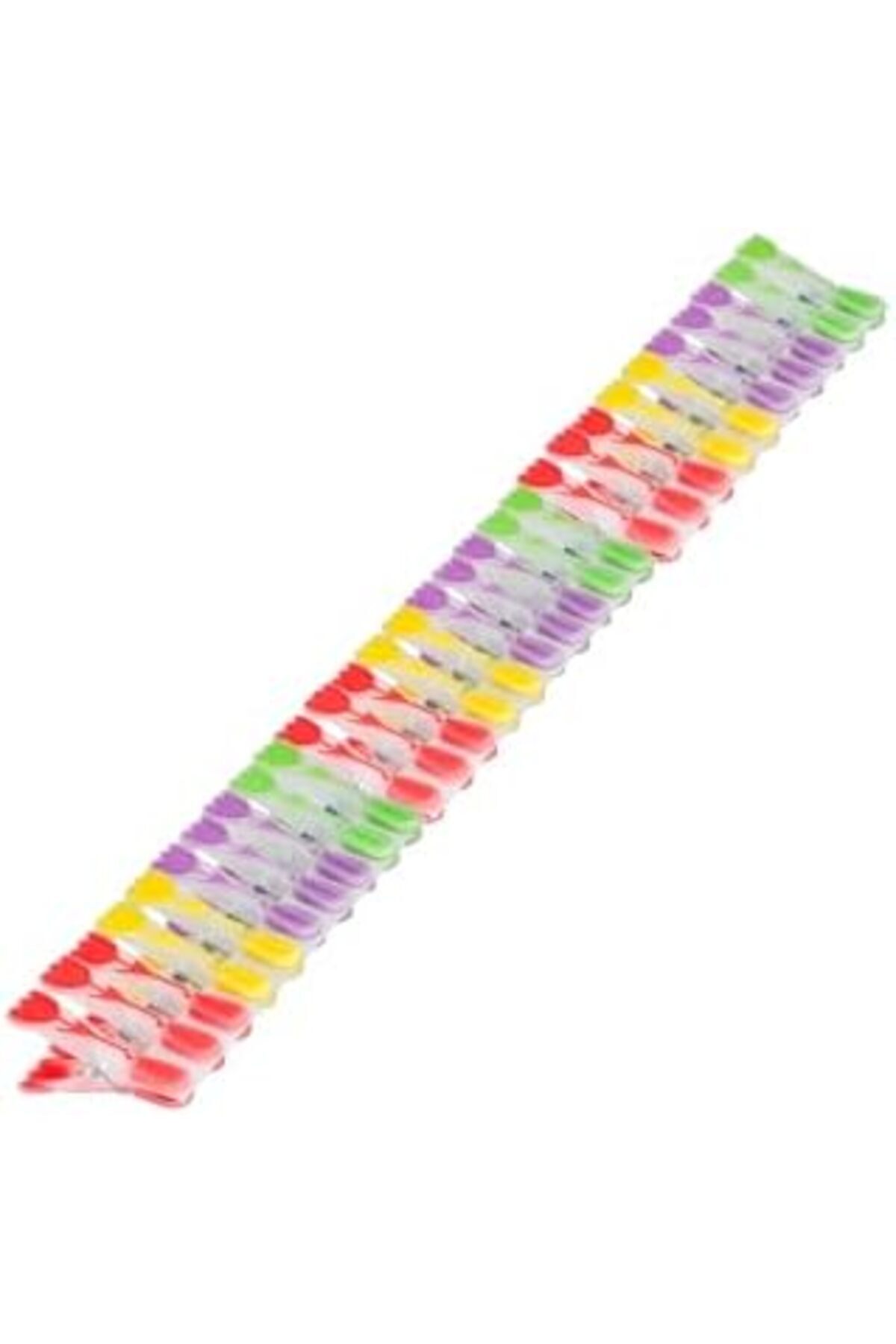 BRF NwoTeknoloji Lale Desenli Silikon Mandal, Şeffaf, 30 Adet 1205362