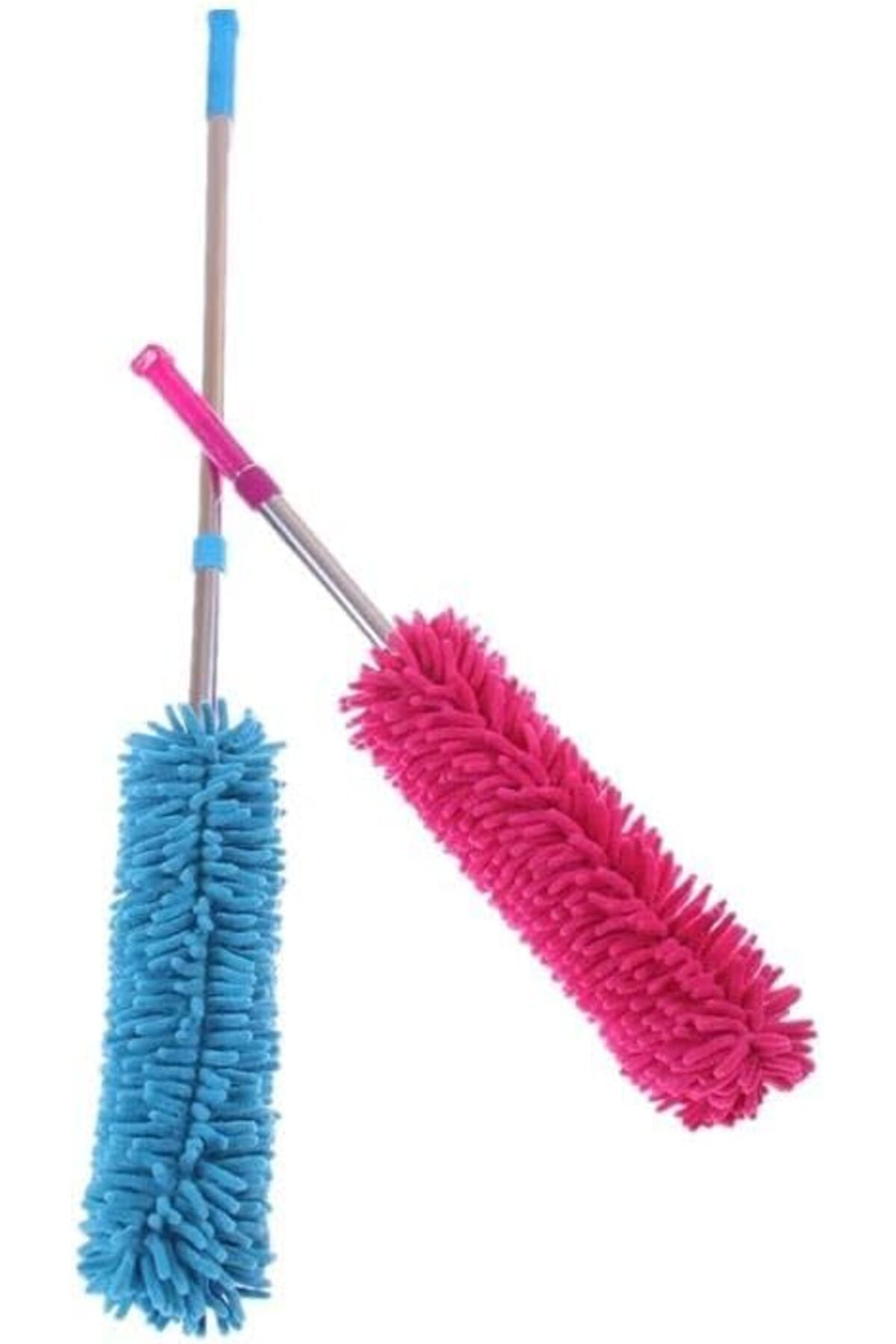 BRF NwoTeknoloji 130 Cm Teleskopik Uzatılabilir Mikrofiber Yumuşak Başlıklı Toz Alma Fırçası, Püskülü, B