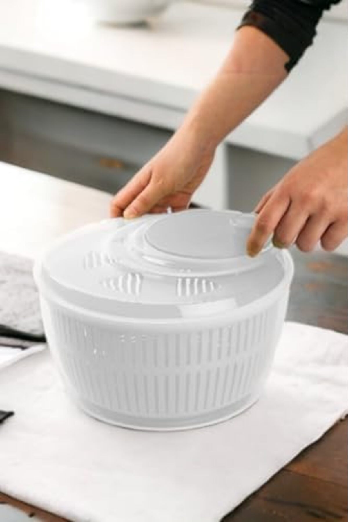 BRF NwoTeknoloji Salata Ve Sebze Kurutucu Pratik Salata Kurutucu - Meyve Sebze Yeşillik Yıkama Kurutma K