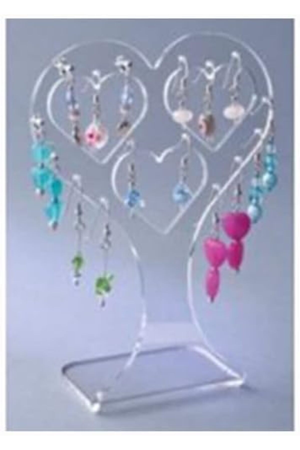 BRF Sahra79 Pleksi Kalp Küpe Standı(13x9x5 Cm) 1176661