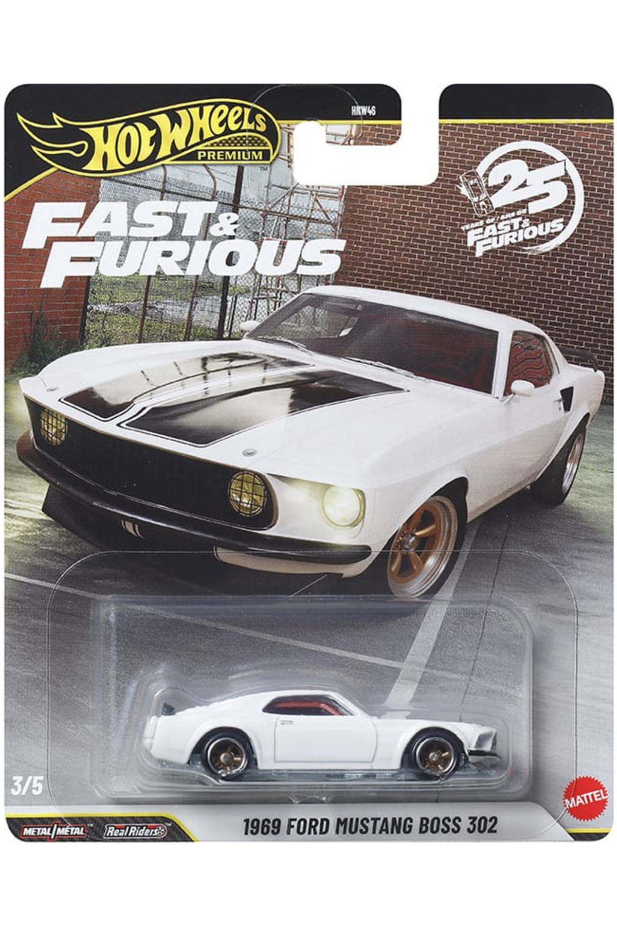HOT WHEELS 1969 FORD MUSTANG BOSS 302 - FAST AND FURIOUS - PREMIUM