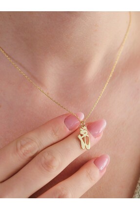 Luvaistanbul Tasarım Balerin Kolye 14K Altın Kaplama 925K Gümüş