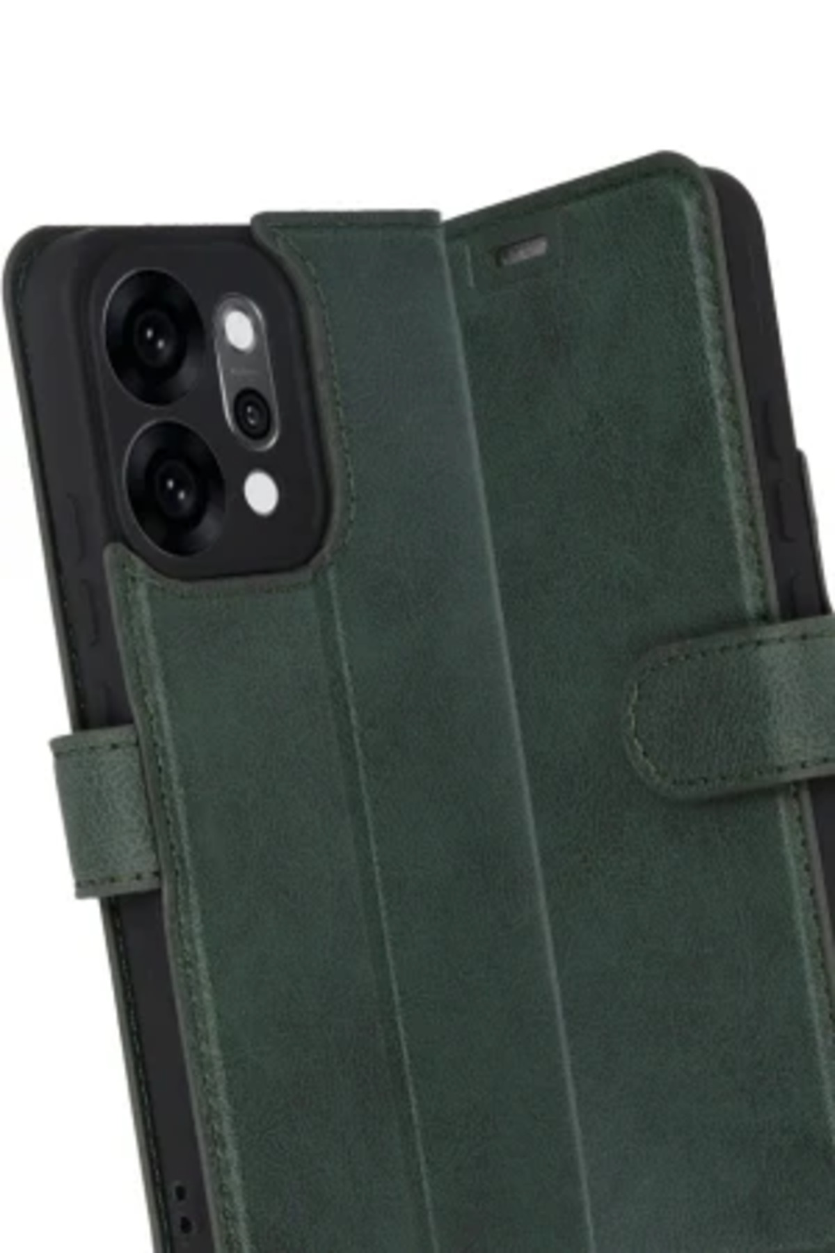 Oppo Reno 14 İçin Uyumlu Kapaklı ve Cüzdanlı Stand Olabilen Deri Premium Kılıf