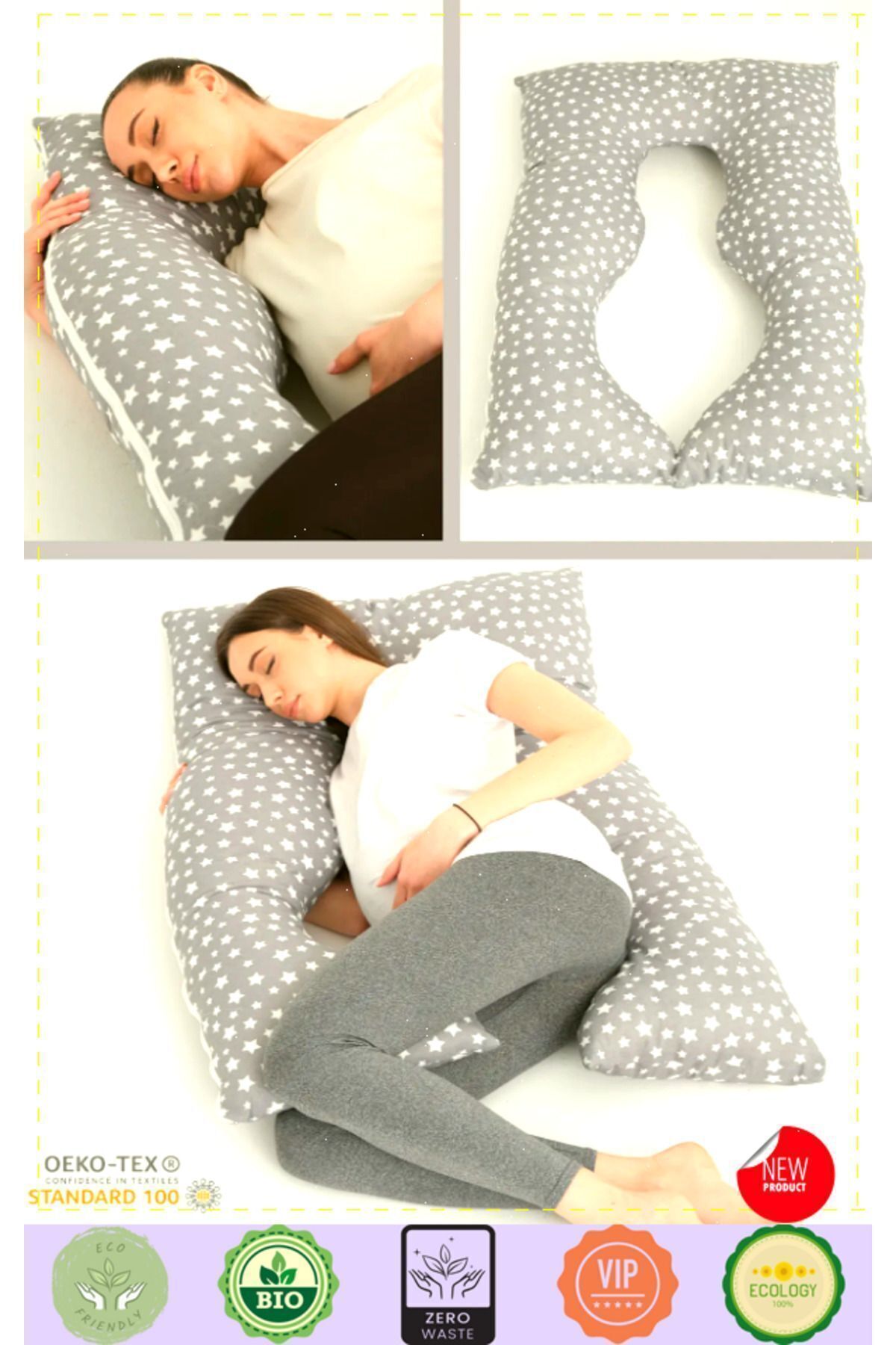 Genel Markalar 1.Kalite Ortopedik Hamile Destek Yastığı Hamile Uyku Yastıgi Hamile Yastıgi Hamile Destek Yastigi fotoğrafı 2 (önizleme)