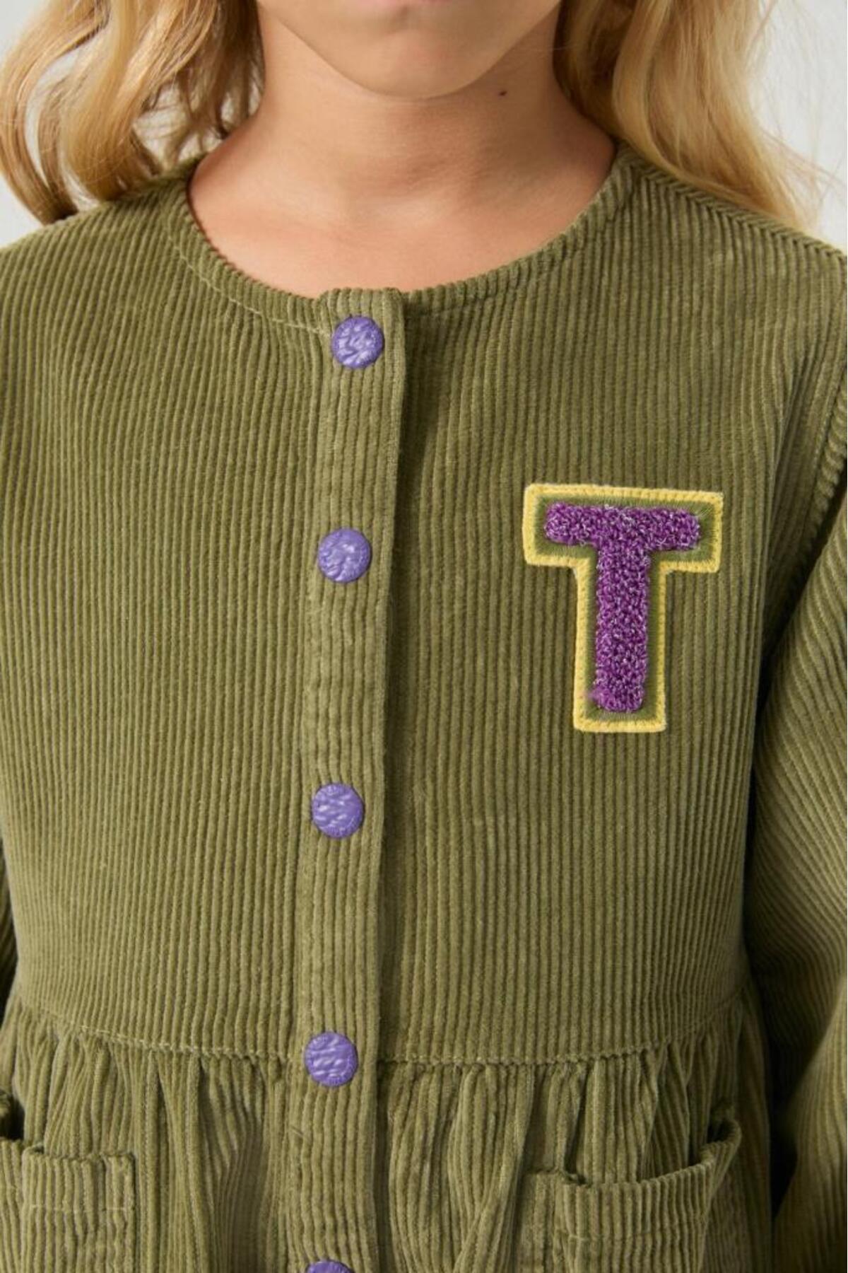 Tyess  BG Store Kız Çocuk Yeşil Elbise - Görsel 3