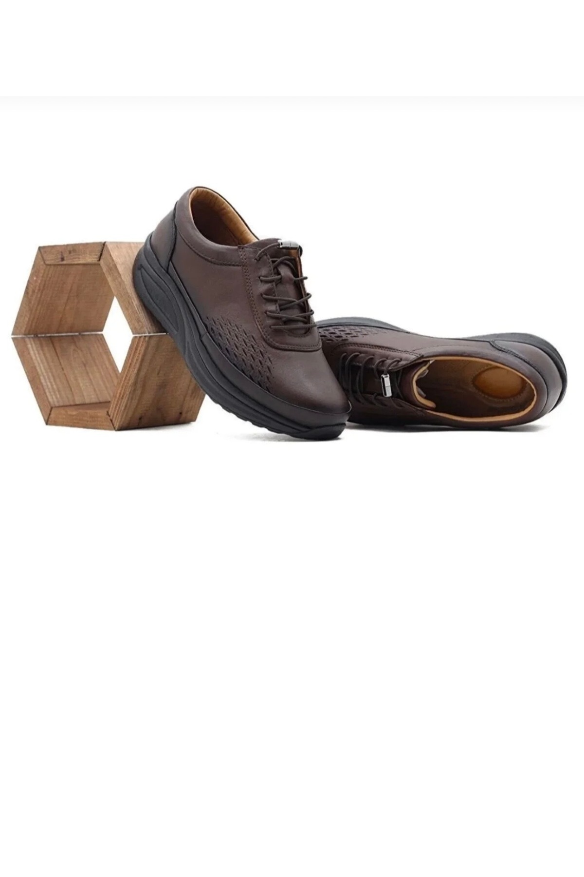 Barmea 865 Kadın Kahverengi Kemik Çıkıntısına Özel Anne Ortopedik Topuk Dikeni Hafif Yürüyüş Ayakkabısı