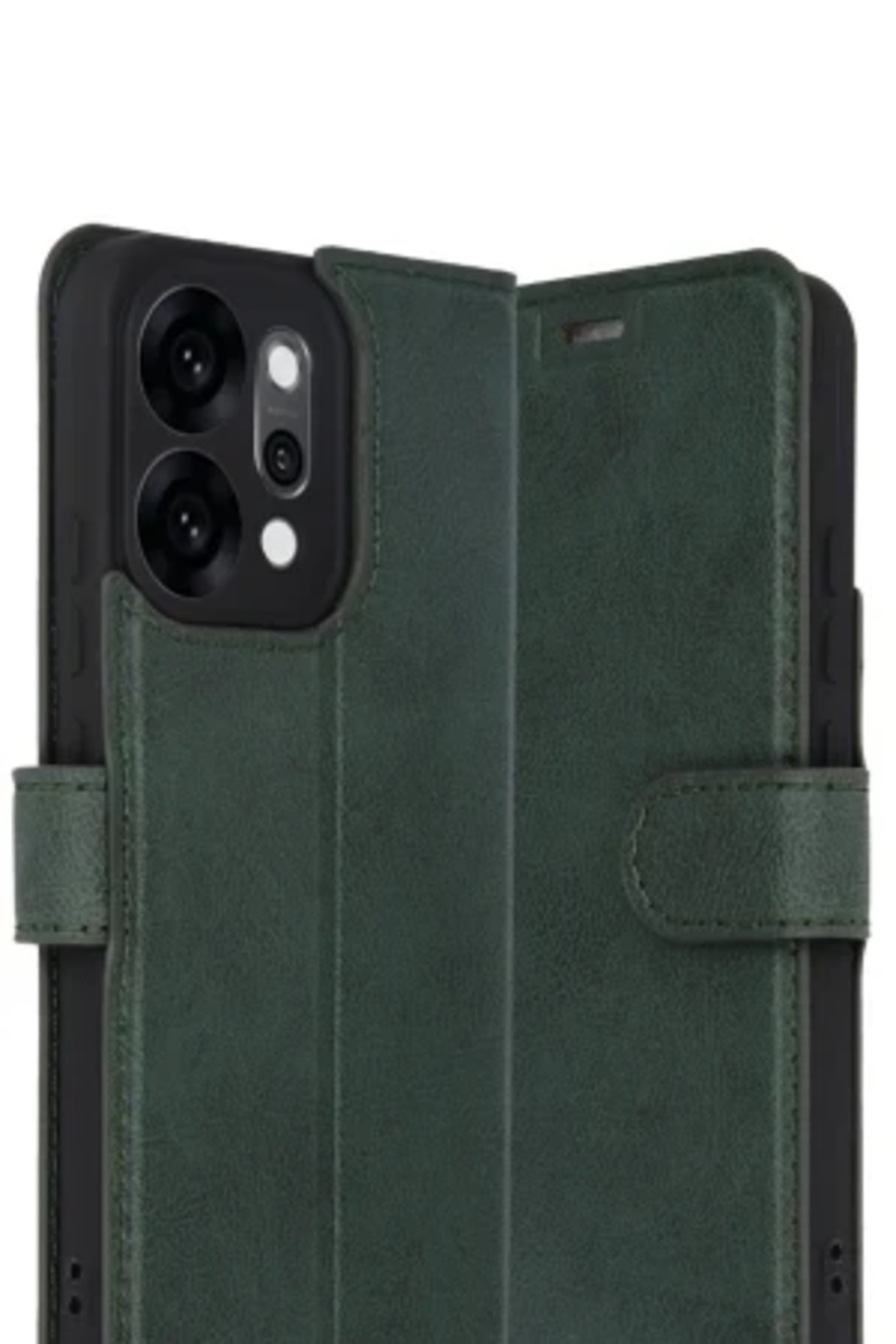 Oppo Reno 14 İçin Uyumlu Kapaklı ve Cüzdanlı Stand Olabilen Deri Premium Kılıf