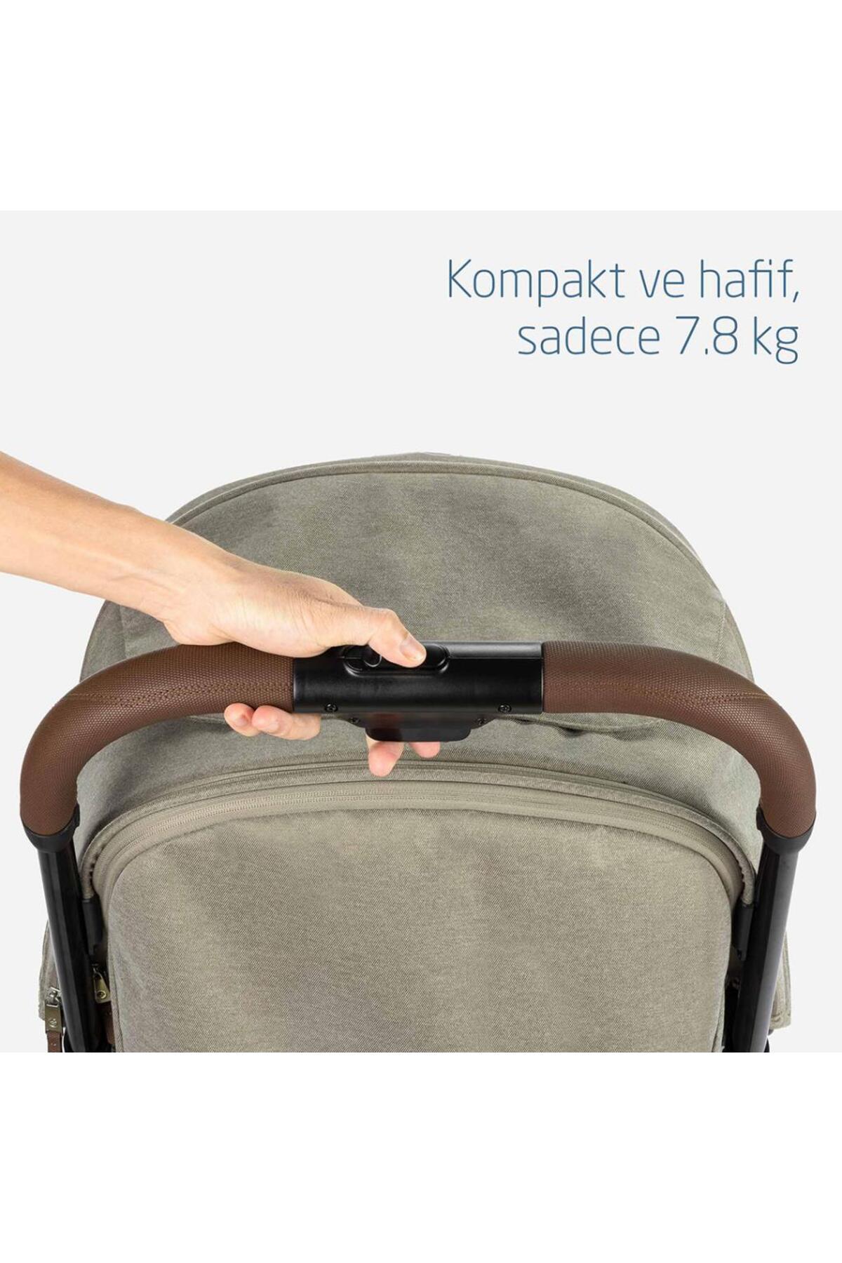 Maxi-Cosi Eva Otomatik Katlanan Kompakt Bebek Arabası Twillic Truffle fotoğrafı 5 (önizleme)