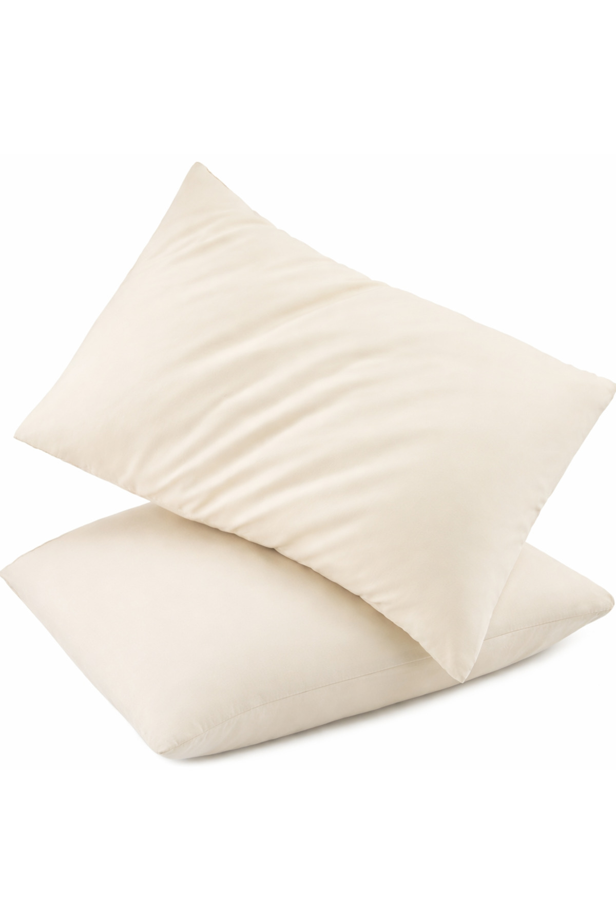 2pcs Set Ecru Baby Pillowcase Set | Cotton | Covered Model 35x45 cm | 2pcs Covered Beige Covers