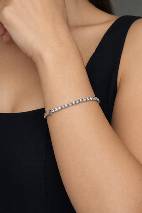 liore dünyası Gerçek 925 Ayar Gümüş Su Yolu Bileklik – Taşlı Zarif Tasarım