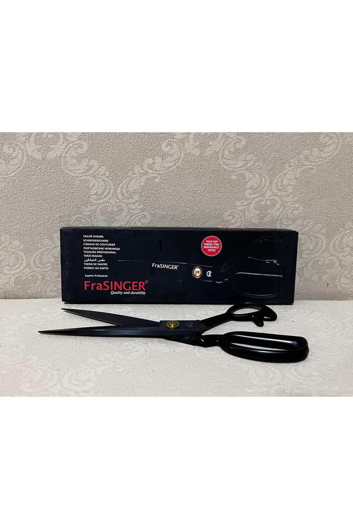 FraSINGER Tekstil Makası Metal Saplı Siyah 12inç 30,5cm