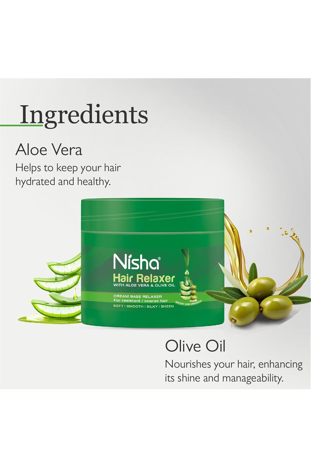 Kıvırcık Saçlar İçin Saç Düzleştirici Aloe Vera ve Zeytinyağı İçerikli 500g Dirençli/Kalın Saçlarda — relax500g — تصویر 8 از 8