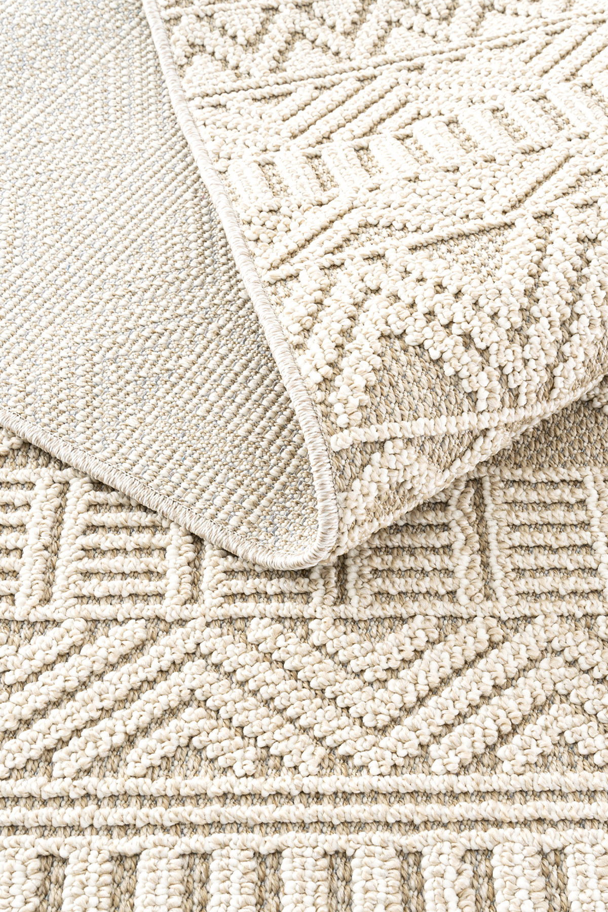Beige Curly 6 Square Meters Woven Tassel Ethnic Thin Decorative Home Living Room Living Room Rug