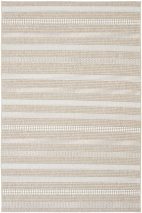 Cool Halı Elena Nunique Bej Sisal Halı Dokuma Kaymaz Taban İnce Çizgili Balko...