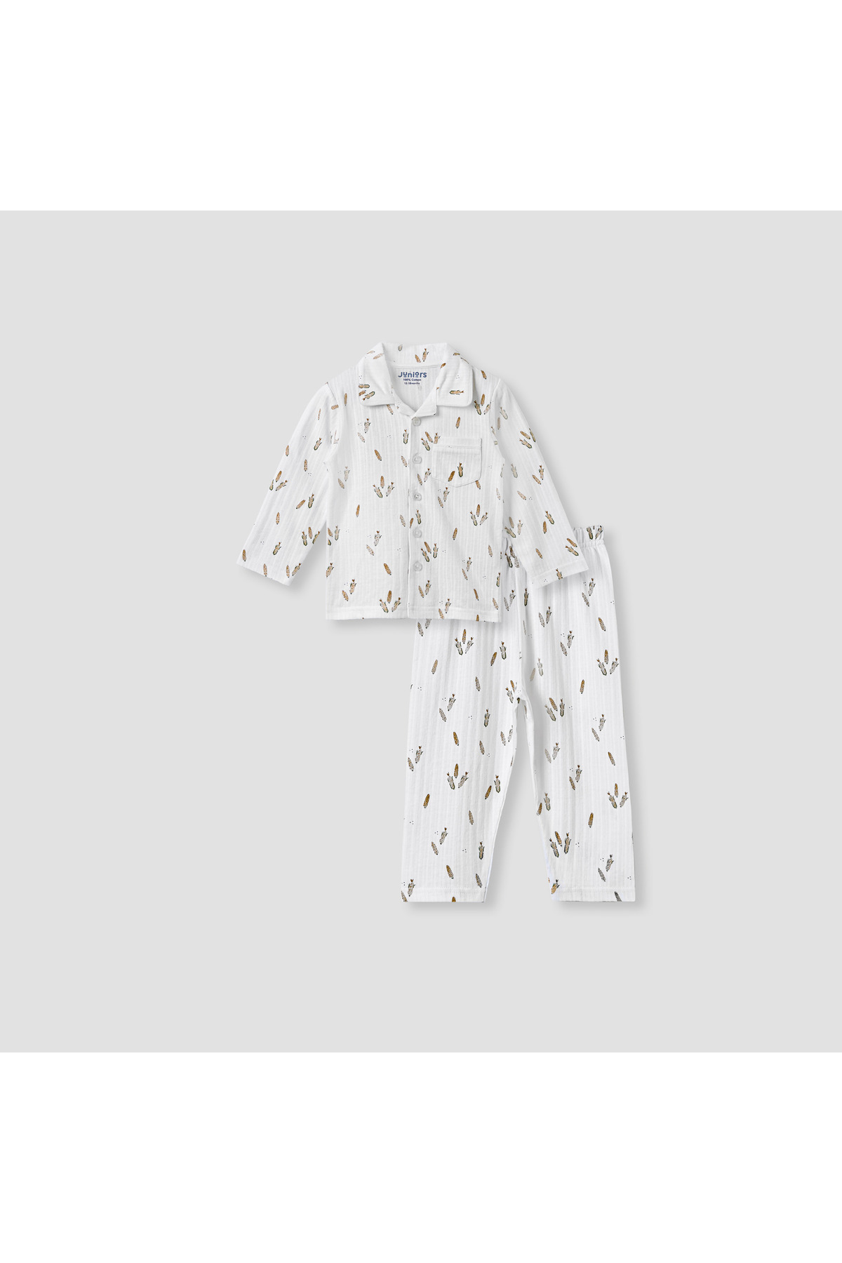Juniors Printed Shirt and Pyjama Set