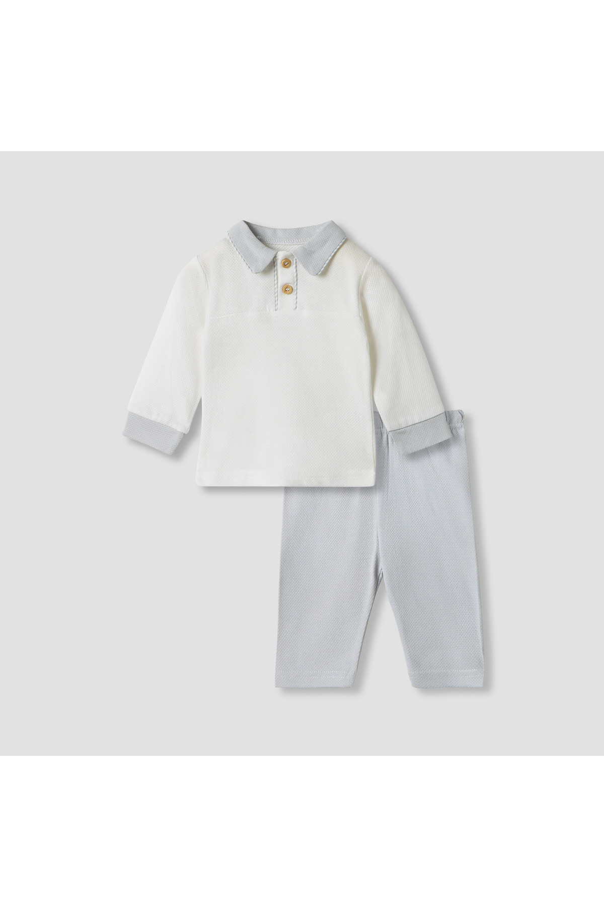 giggles Textured T-shirt and Pyjama Set