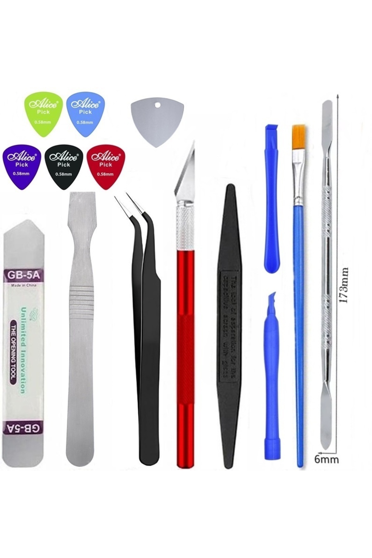 RESSEM Bilgisayar LAPTOP Cep Telefonu Tablet Açmak İçin Yardımcı Tamir Onarım Seti GB-5A ST75