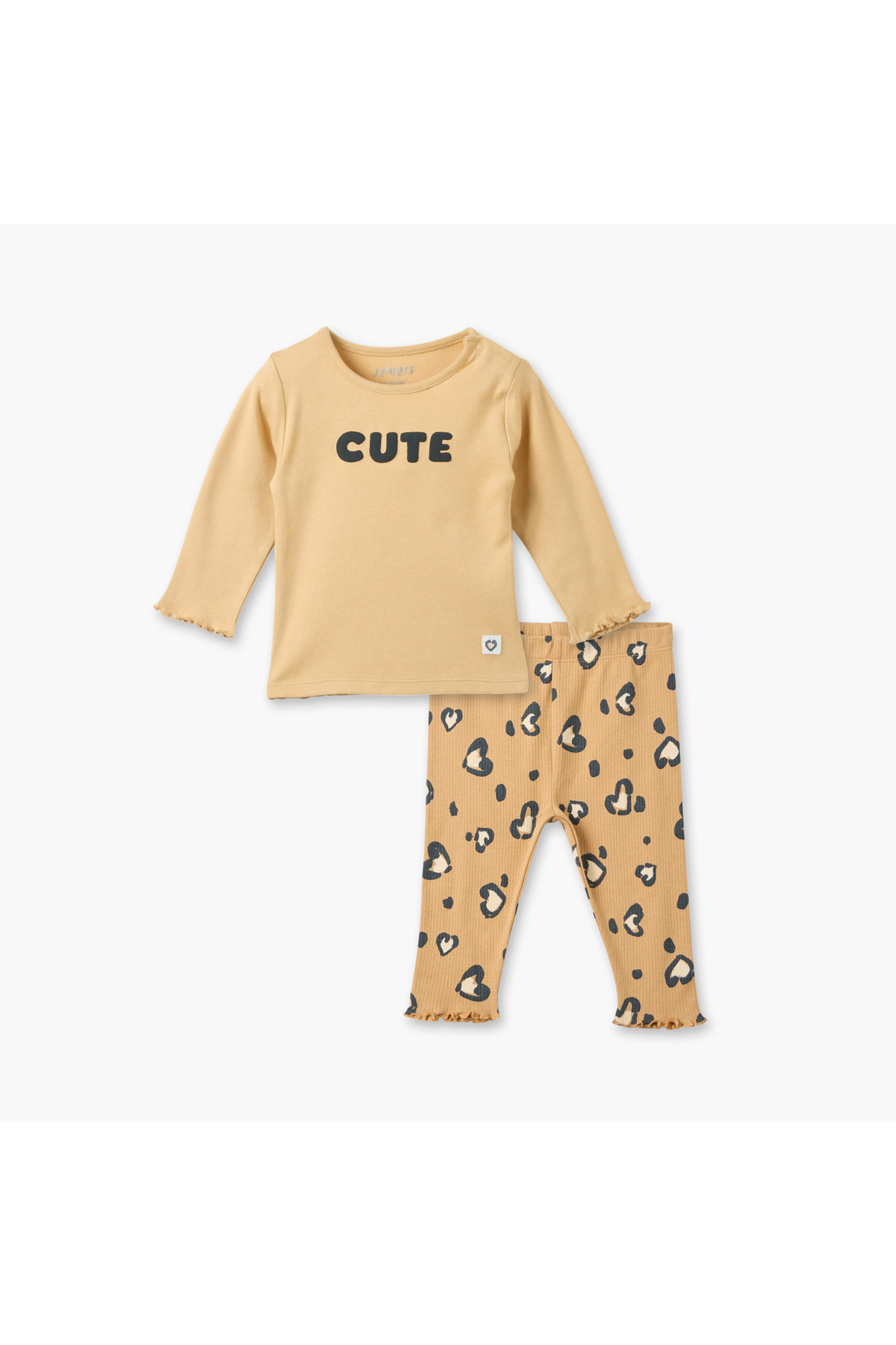 Juniors Printed T-shirt and Pyjama Set