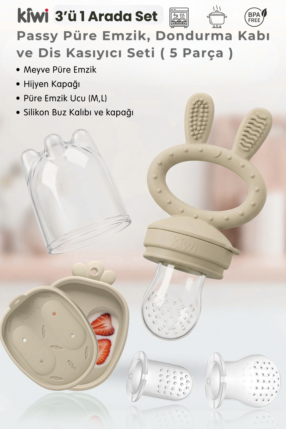 アソート kiki.1210roveちゃん Kiwi Passy Diş Kaşıyıcı Emzik - Fiyatı, Yorumları