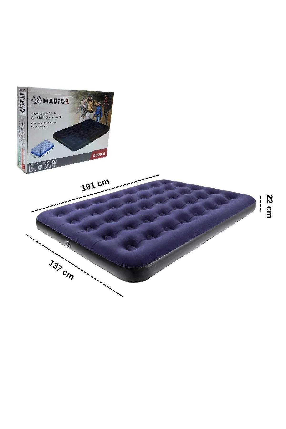 MADFOX Tritech Luftbett Double Çift Kişilik Şişme Yatak
