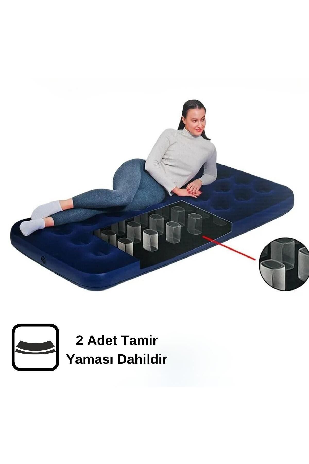 MADFOX Tritech Luftbett Single Tek Kişilik Şişme Yatak