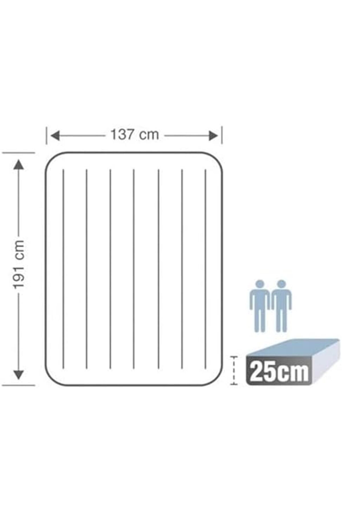 BRF MRT Full Dura-Beam Prestige Şişme Yatak, Pil Pompali 1211562