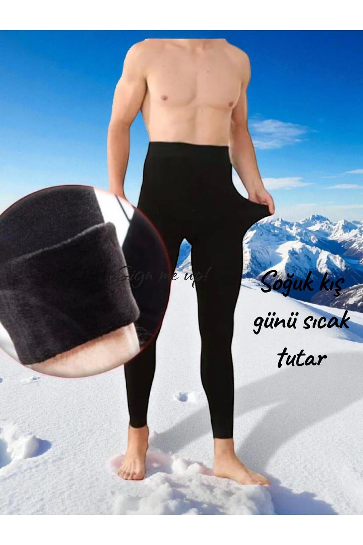 HAYEL 1 Adet Termal Havlu Erkek Pantolan Altı Kalın Tayt