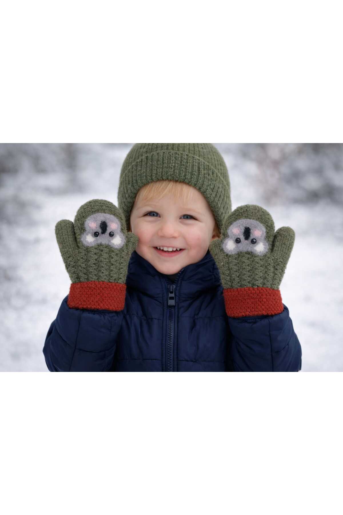 gigigiyim Koala Desenli Tek Parmak Unisex Çocuk Eldiven fotoğrafı 2 (önizleme)