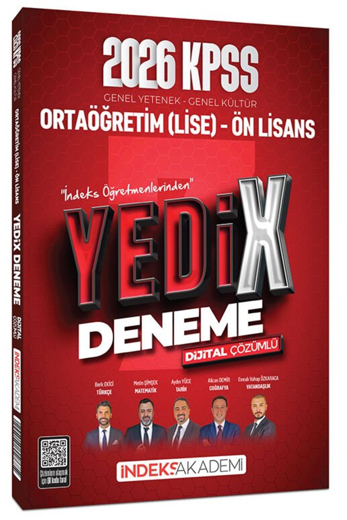 İndeks Akademi 2026 KPSS Lise Ortaöğretim Ön Lisans YEDİX 7 Deneme