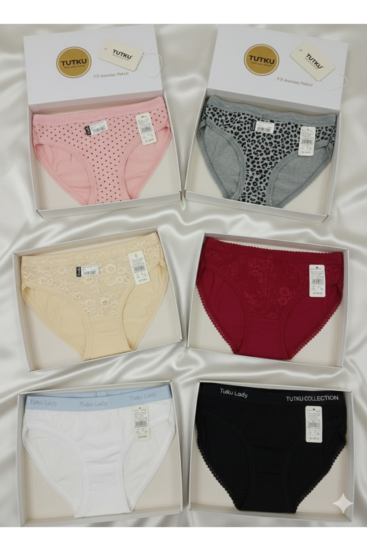 DiYer Altu iç giyim 5 li set renkli