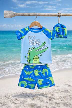 RONYPONY Takım Üç Parça Erkek Çocuk Boneli Mayo