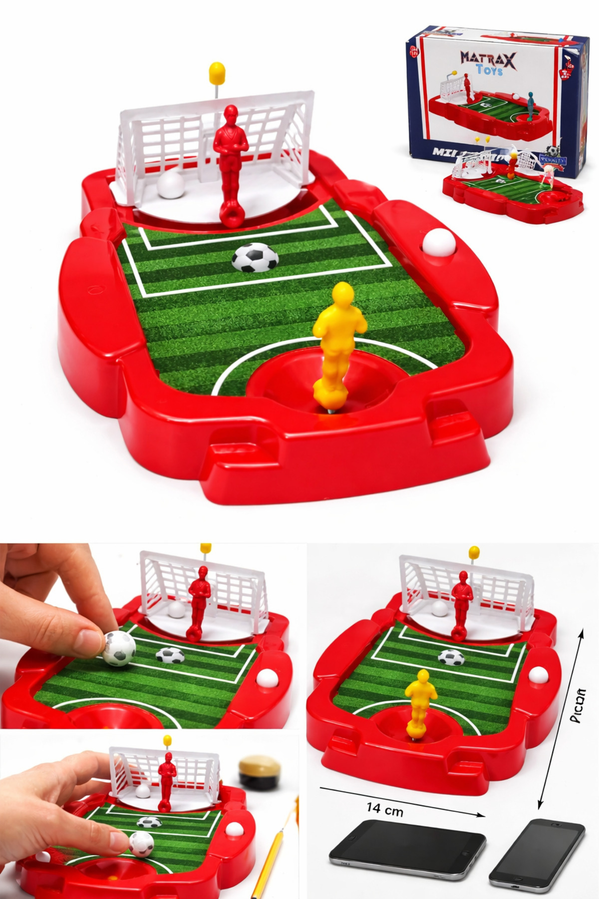 いったん　ボニーA＋B 2点セット NURDAY Toys Mini Futbol Oyunu – İki Kişilik Masaüstü Futbol