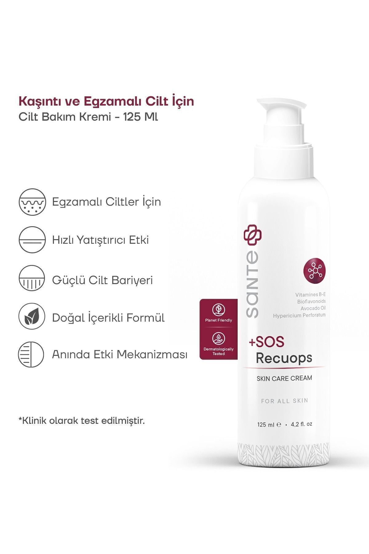Kuru Ve Atopik Ciltler Için Sos Recuops Onarıcı Bakım Kremi 125 ml (EG.ZAMA) — 8682315596892 — تصویر 2 از 6