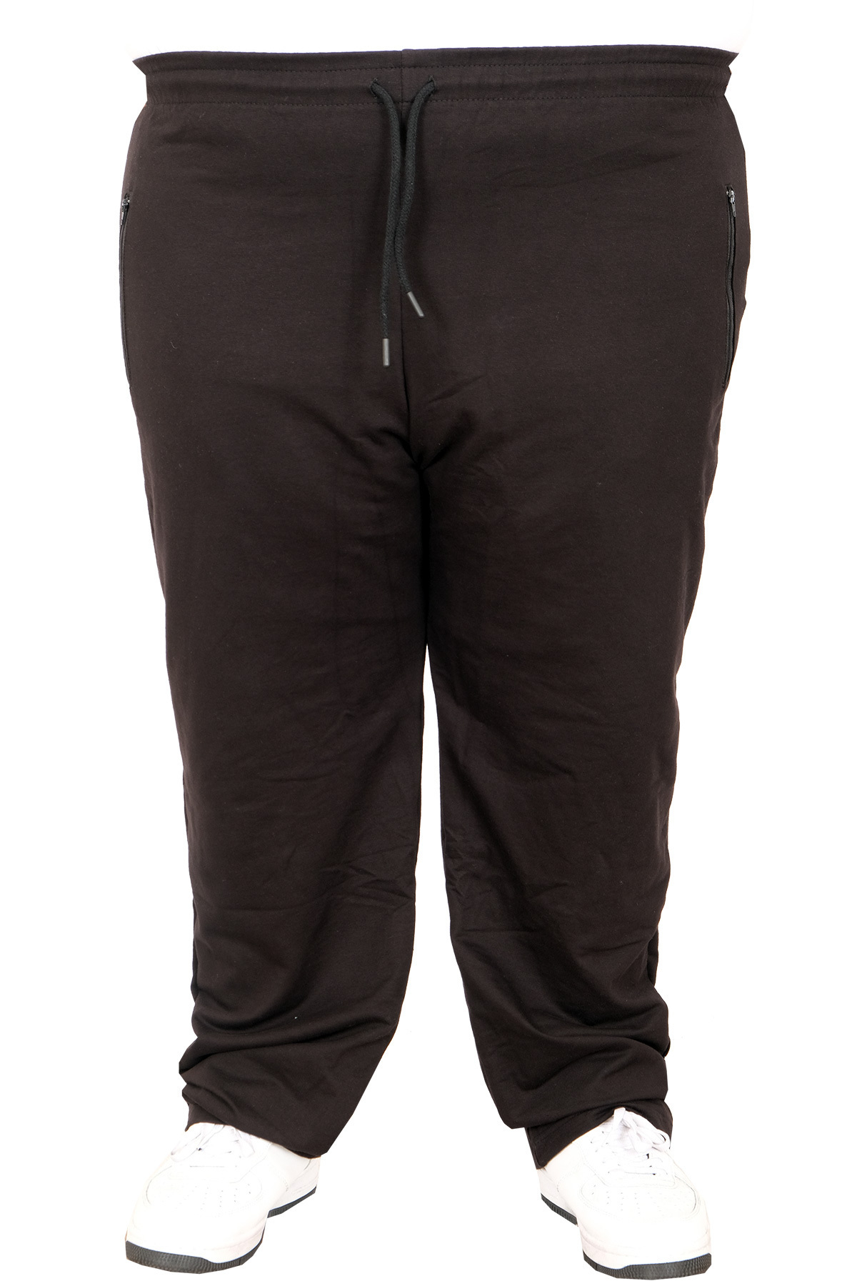 ModeXL Mode XL Büyük Beden Fermuarlı Eşofman Altı 11102 SIYAH