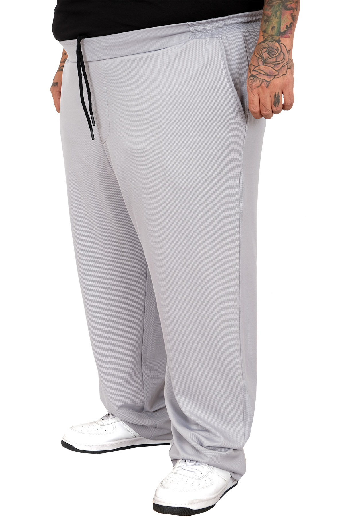 ModeXL Mode XL Büyük Beden Eşofman Altı 11105 GRİ görsel 2