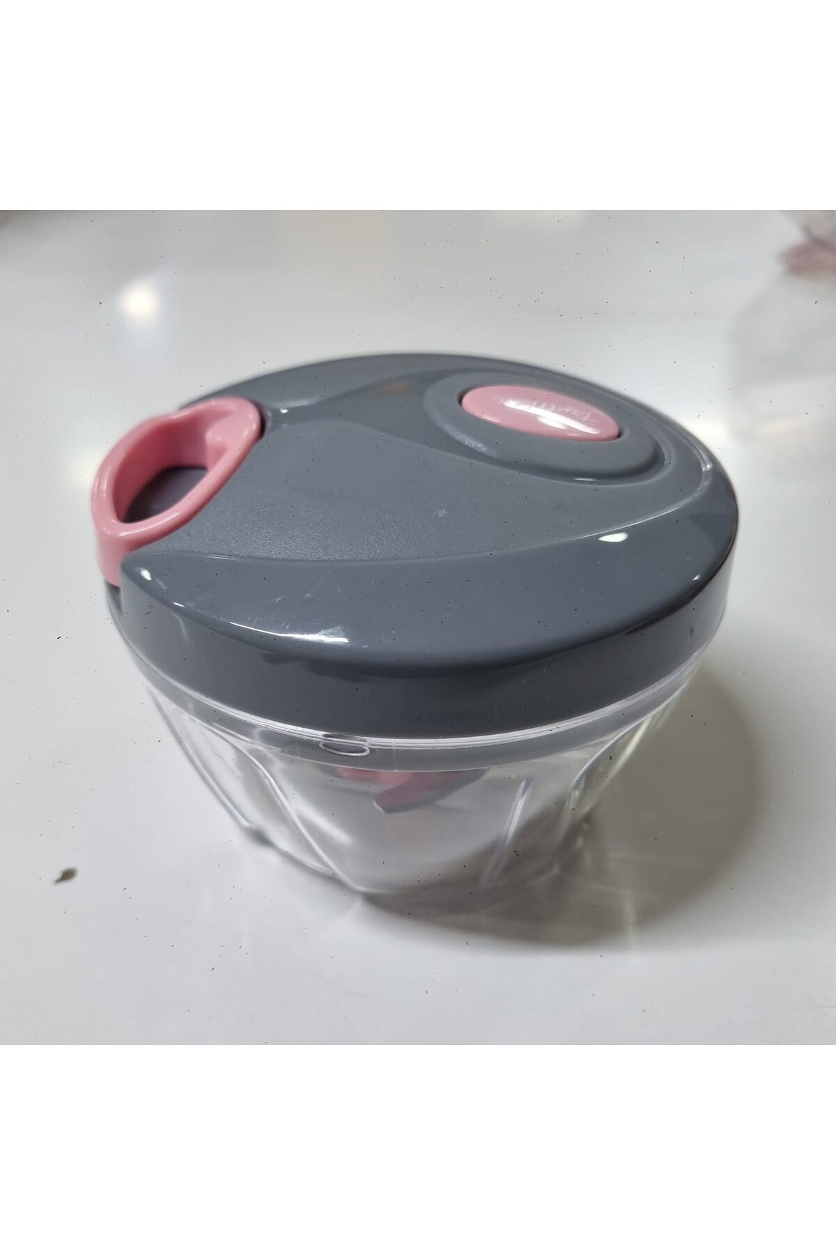 Tantitoni Açık Pembe Gri Küçük Pratik Doğrayıcı 400ml