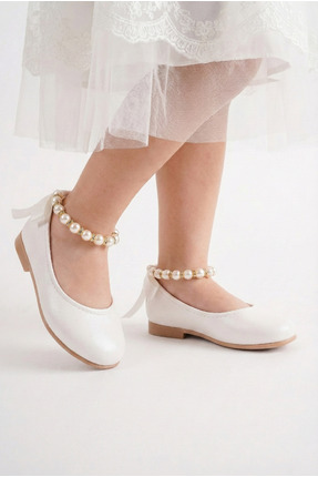 Cappale Ortopedik Pedli Çocuk Bilekten İncili Babet Ayakkabı