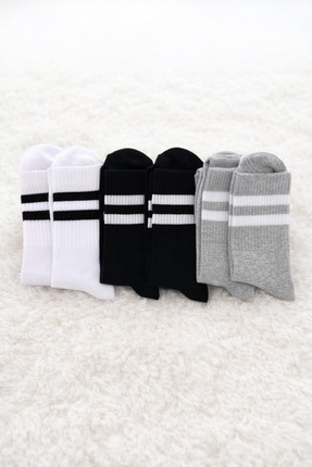 alpaca foot tech 6 ÇİFT KISA KONÇ ÇEMBERLİ ÇORABI