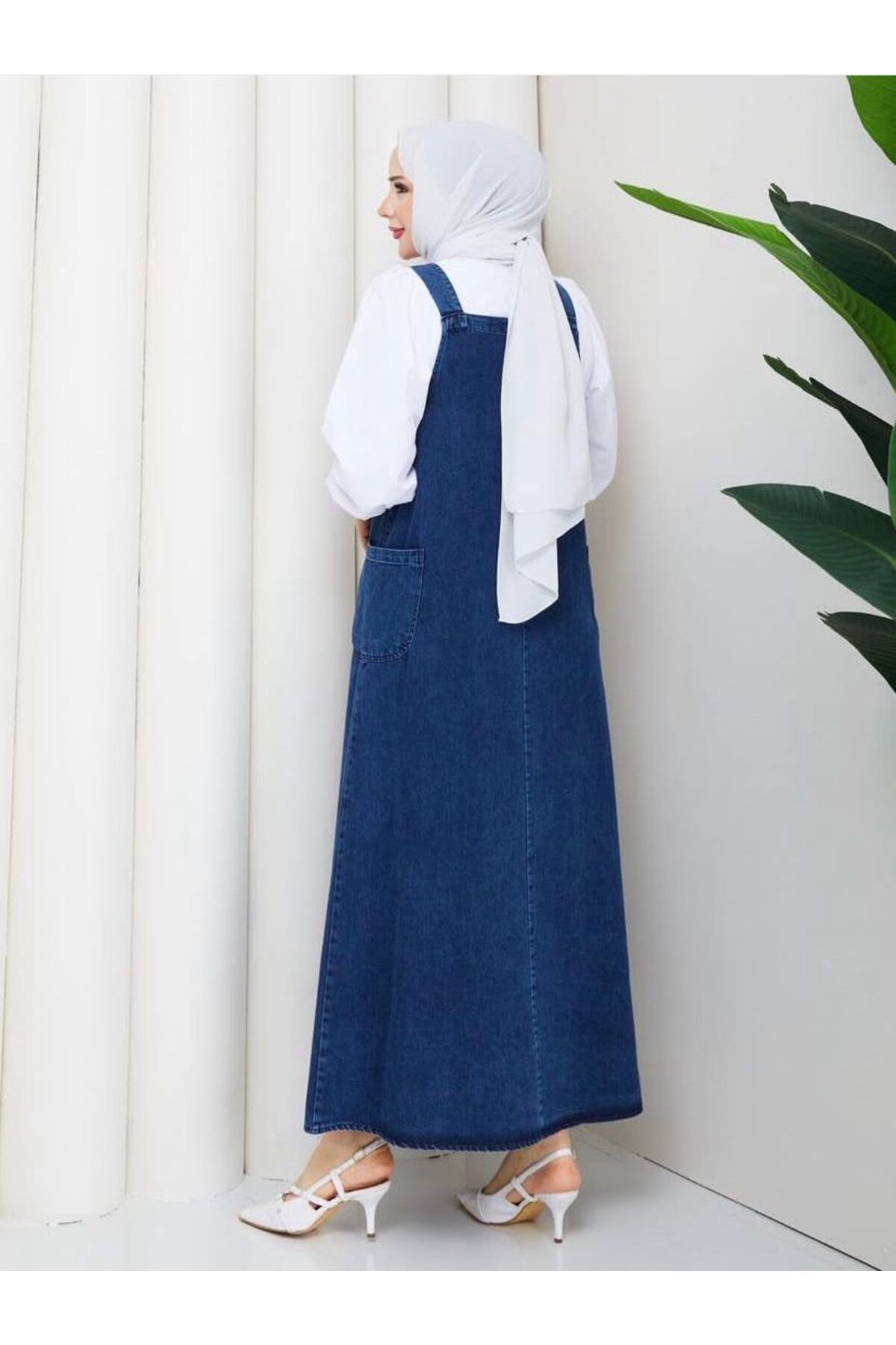 Arden Butiq  Kot Salopet Mavi - Görsel 2