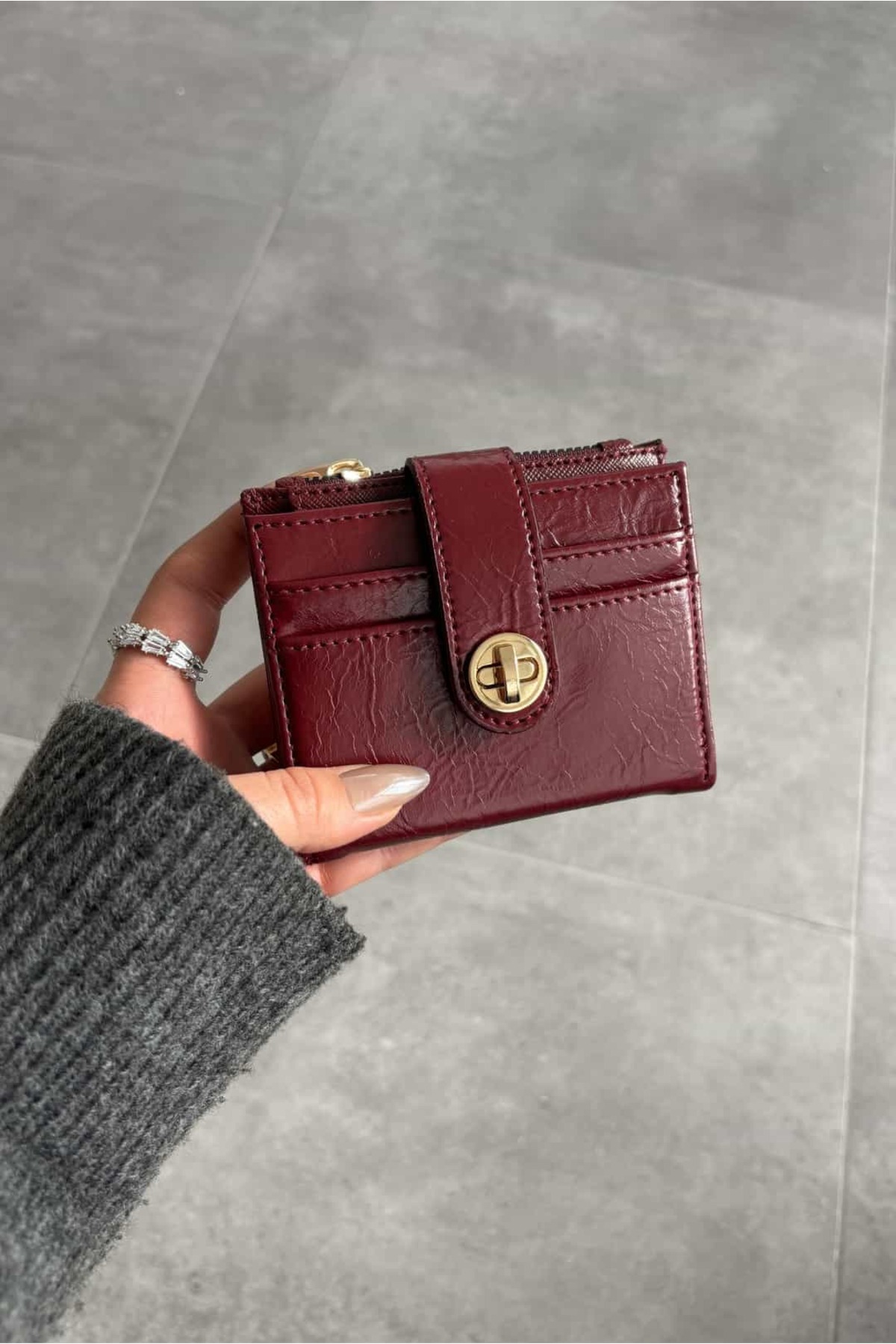 Yuka Atelier Nova Buckle Faux Leather Wallet