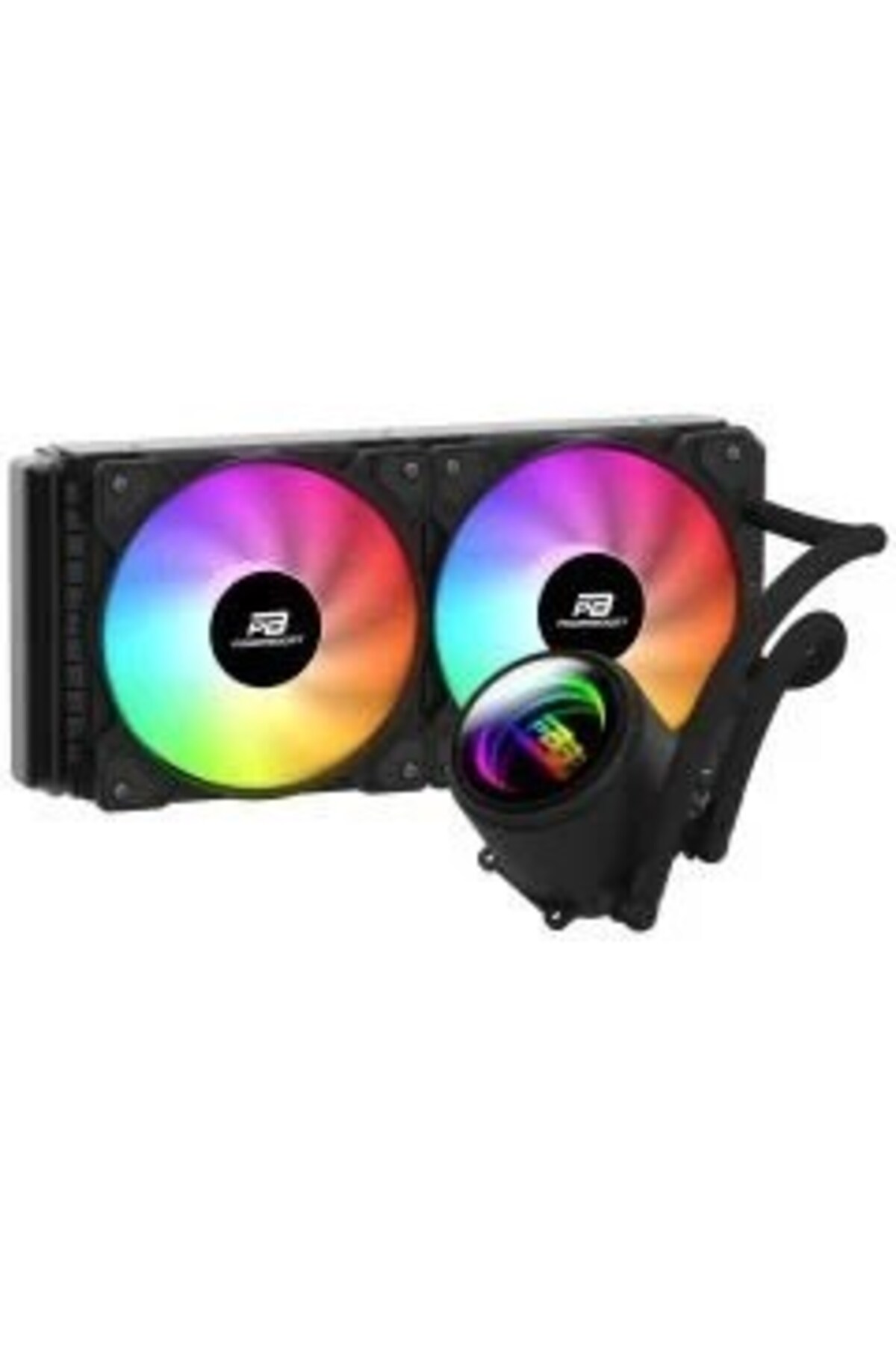 BİLGEPAZAR PowerBoost CIRCLE 240B R.Bow Fan LGA1700/AM5 Uyumlu 240mm CPU Sıvı Soğutma Siyah