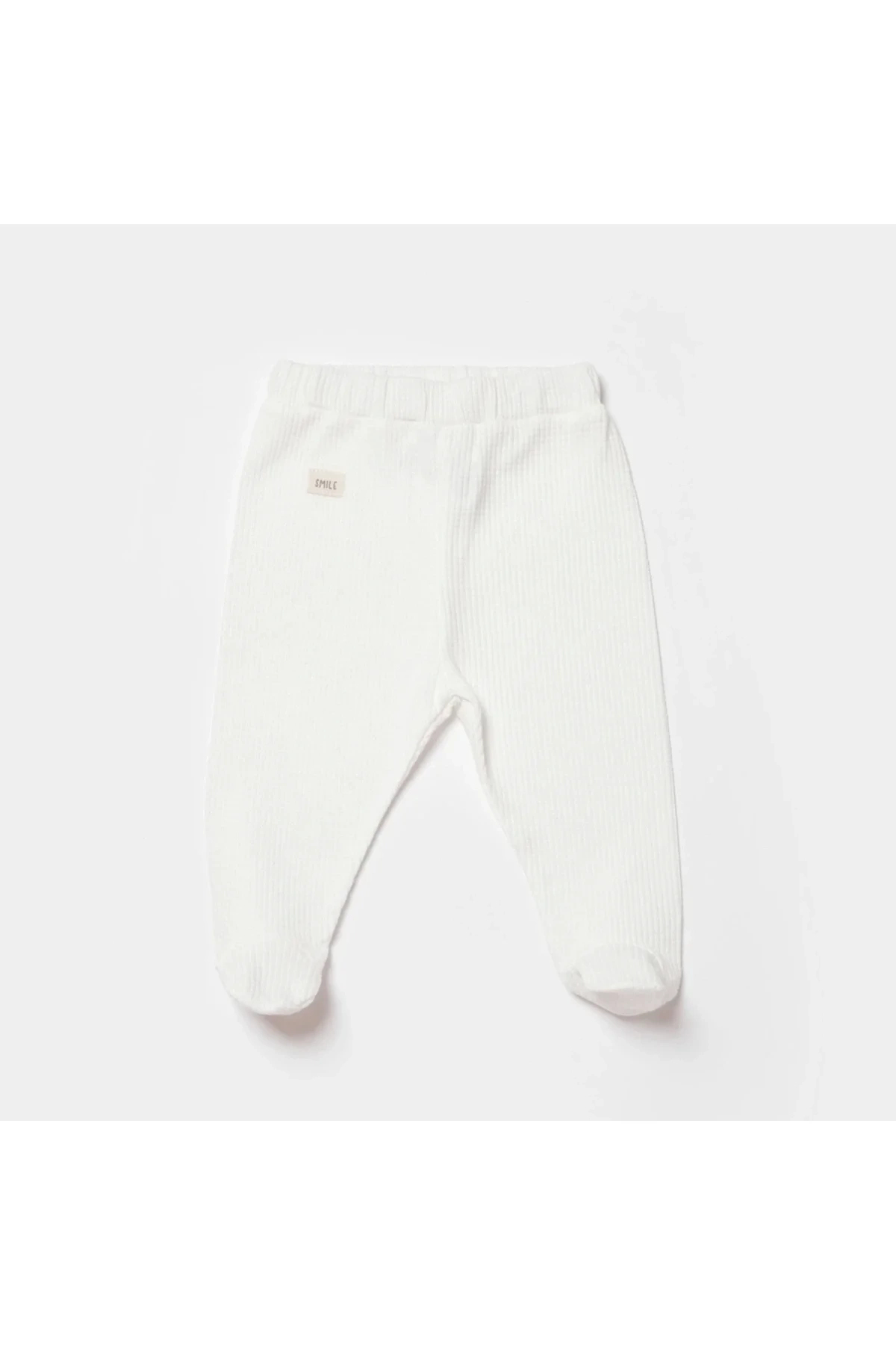 Biorganic Bibaby Waffle Smile Patikli Pantolon 57899 Ekru