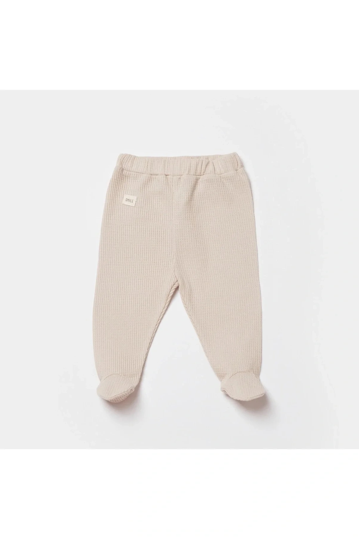 Biorganic Waffle Smile Patikli Pantolon Ekru