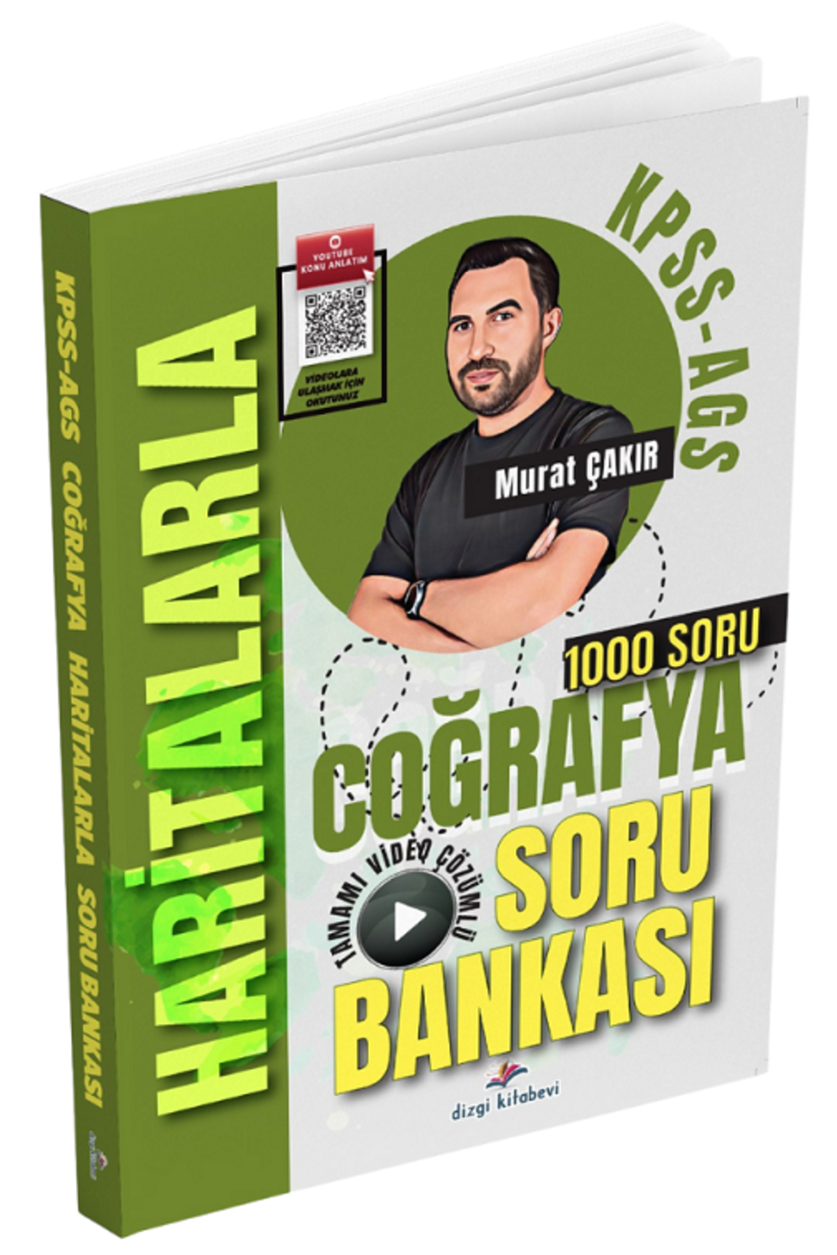 Dizgi Kitap 2026 KPSS MEB-AGS Haritalarla Coğrafya Soru Bankası