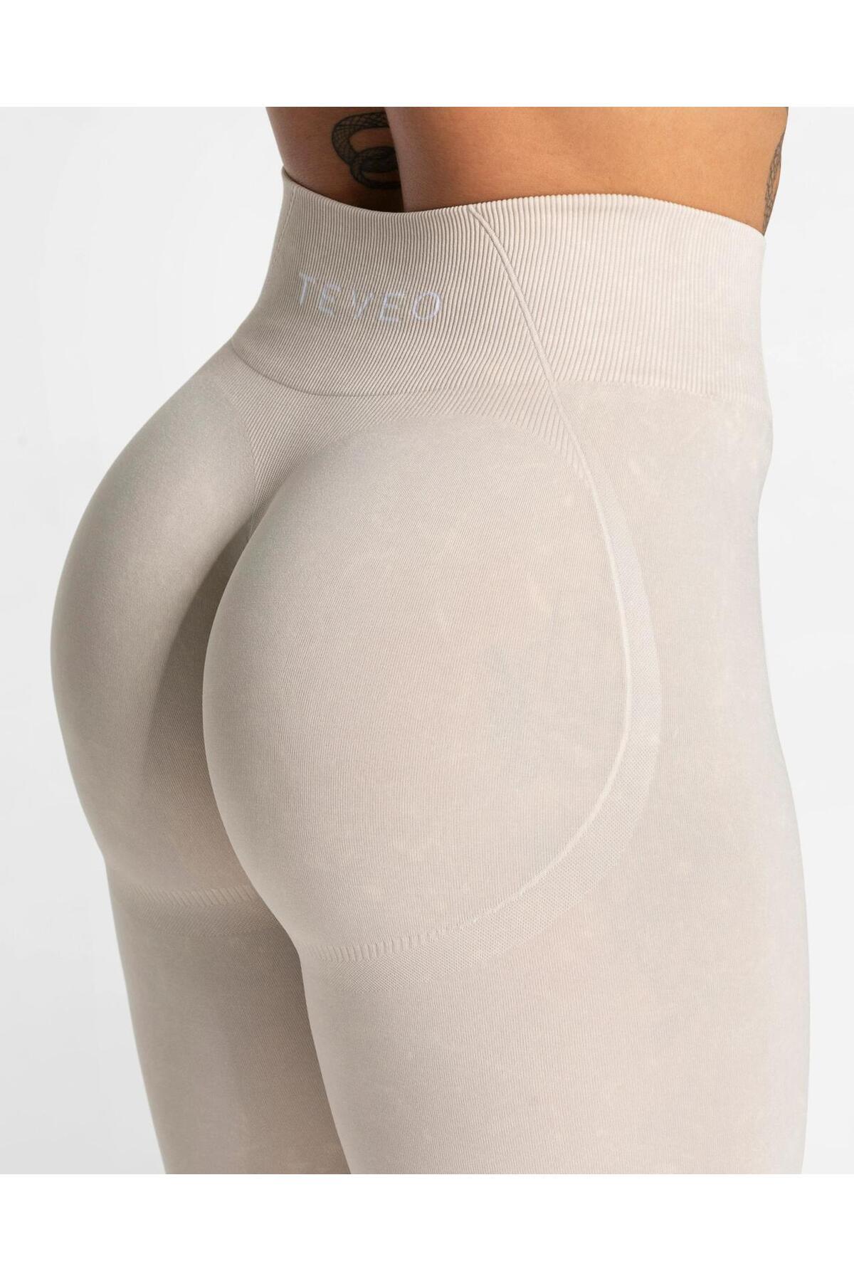 MORPHO SEAMLESS Morpho push-up розови спортни клинове, измити с киселина